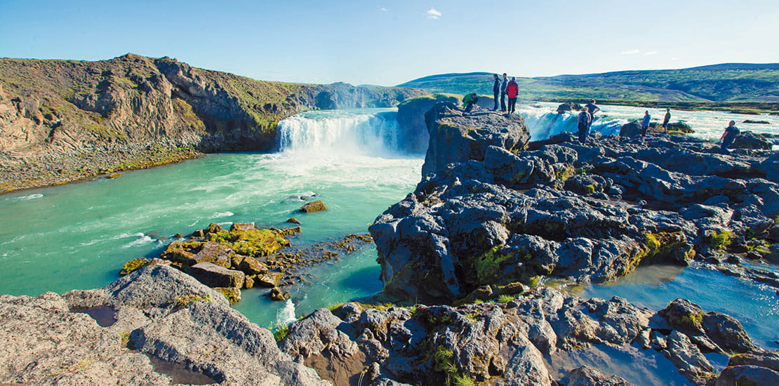 Godafoss waterfall in Iceland